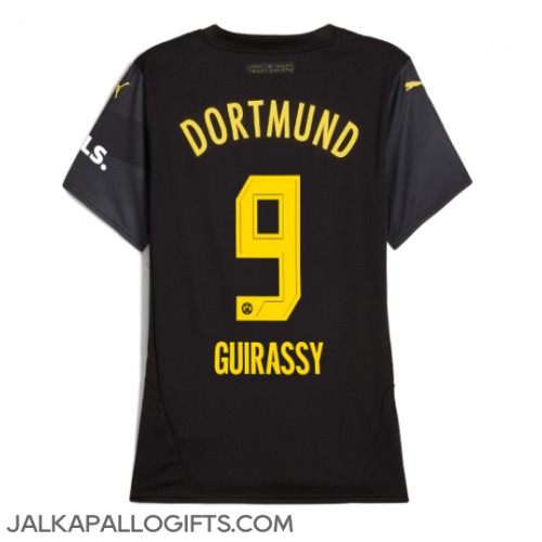 Borussia Dortmund Serhou Guirassy #9 Vieraspaita Naiset 2024-25 Lyhythihainen